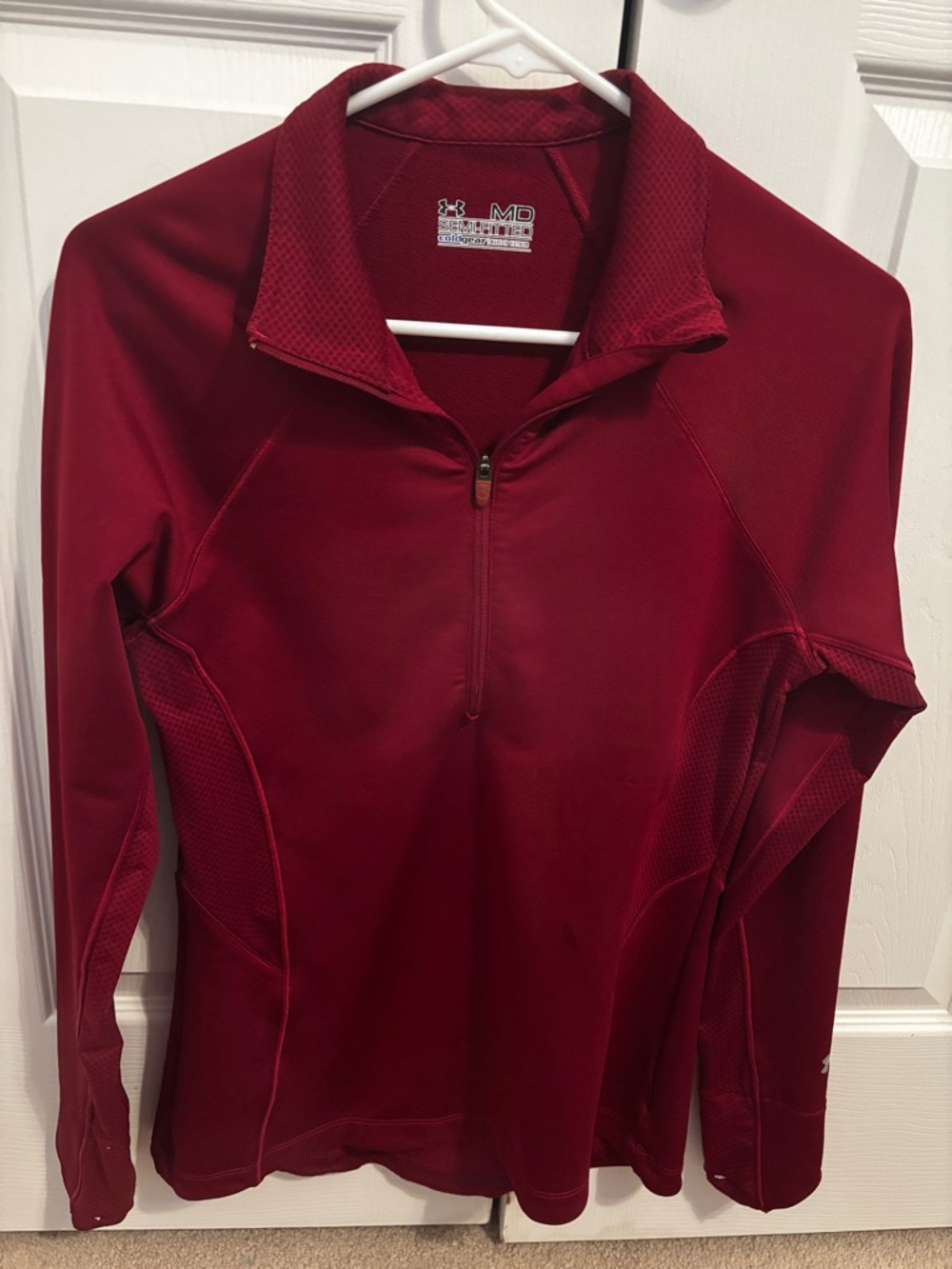 Under Armour Women's Burgundy Quarter-Zip Performance Pullover